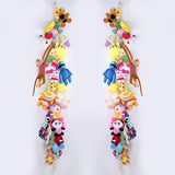 Hanging Storage Chain with 20 Metal Clips for Stuffed Toy Boho Plush Animal Hammock Corner for Room Decor