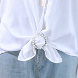 18PCS Silk Scarf Ring Clip T-shirt Tie Clips for Clothes Hat Belt Decor