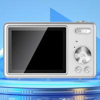 4K HD 1080P Digital Camera Retro Video Camera for Kids Beginners with 32GB TF Card Silver