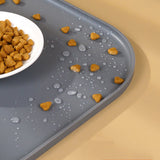 Extra Thick Silicone Mat Washable Non-Slip Placemat Food Mat Gray