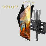 Full Motion TV Wall Mount for 26-65 Inch TVs Space Saving Swivel Tilt TV Bracket for VESA 400x400mm