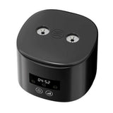 350ml Rechargeable Ultrasonic Cleaner 55kHz with 3 Modes Blue Light Black