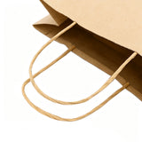 100 PCS Brown Kraft Paper Gift Shopping Bags with Handles for DIY