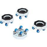 Universal Furniture Mover Wheel Set with Sliding Base and Lifting Rod