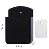 2 PCS Remote Control Holders Wall Mount Self Adhesive for Home Office School Black