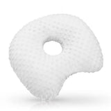 Ear Piercing Pillow with an Hole for Side Sleeper White