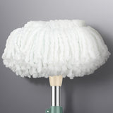 Mop and Bucket Set with Wringer with 6 Replacement Microfiber Heads for Floor Cleaning