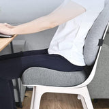 Ergonomic Seat Cushion for Office Chair Long Sitting Pad Pillow for Gaming Chair and Auto Seat Light Gray