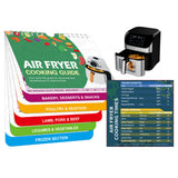 Kitchen Cheat Sheets Set for Air Fryer Pressure Cooker & Keto
