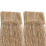 2PCS 100x200cm Shimmer Tassel String Door and Window Divider Curtain Champagne Gold