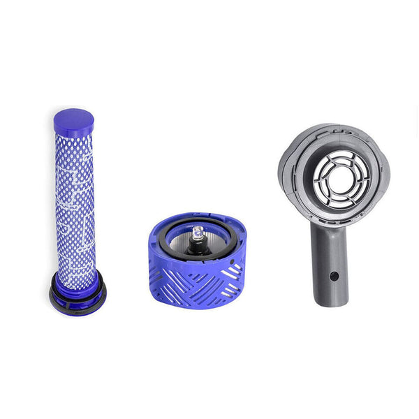3Pcs Set Motor Rear Cover Pre and Post HEPA Filter Kit for Dyson V6 DC58 DC59 DC61 DC62 DC74 Vacuum Cleaner