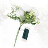 4 Roll 0.7mm Green Floral Wire Rolls for Christmas Wreath Crafts