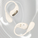 Wireless Open Ear Headphones Bluetooth 5.4 Stereo Sound Earphones with Charging Case Beige