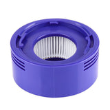 Vacuum Filter and Motor Back Cover Replacement Kit for Dyson V7 V8 Purple