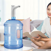 Electric Water Dispenser Pump Automatic Water Bottle Pump for Universal Bottle White