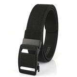 Automatic Buckle Tactical Belt Double Layer Thickened Black