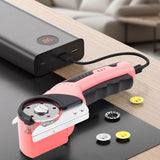 USB Cordless Electric Scissors – Rechargeable Fabric and Cardboard Cutter Pink