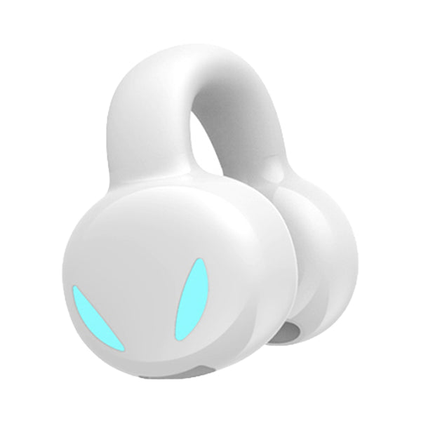 YX03 Wireless Bluetooth 5.3 Earphones Ear-clip Bone Conduction Headphones Sports Earbuds White
