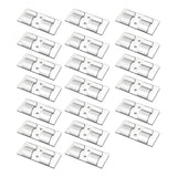 20Pcs Self-Adhesive Hooks for String Lights Clips Indoor Outdoor Cable Clips Holders Cord Organizer