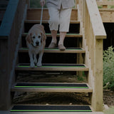 10 Pcs Peel & Stick Anti-Slip Stair Treads for Wooden Steps – Outdoor Use