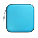 Water-Resistant 40-Disc CD Storage Case Hard Shell CD Holder with Individual Sleeves Zipper Organizer for Music Games Data Discs Light Blue