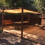 250x300cm Sun Shade Sail Cloth Canopy Outdoor Awning Rectangle Square Cover