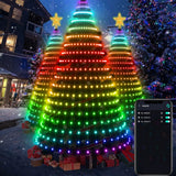USB Christmas Tree LED Lights Bluetooth App Programmable Music Sync