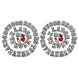 80 Piece Letter Number Heart Charms for Clog Shoes