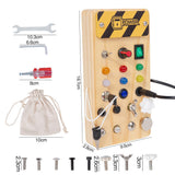 Busy Board Montessori Toy for 6-Year-Olds Wooden Sensory Travel Toy Style 2