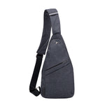 Anti-theft Chest Pack Crossbody Shoulder Bag Sling Chest Bag for Travel Sports Black