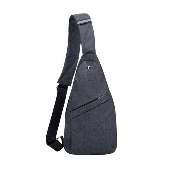 Anti-theft Chest Pack Crossbody Shoulder Bag Sling Chest Bag for Travel Sports Black