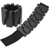Weighted Silicone Wrist Bands Adjustable for Exercise Fitness & Strength Black