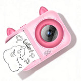 1080P Instant Print Digital Camera with 1 Roll Printing Paper Pink