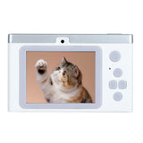 8X Zoom Digital Camera Point And Shoot Camera with 32GB Memory Card for Students White