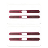 4PCS Metal Dust Mesh Covers for iPhone 18 Pro 18 Pro Max Red