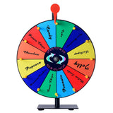 30cm Tabletop Prize Wheel Spinner with Stand for Games and Carnivals Style 1