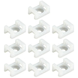 500 PCS Cable Tie Base Wire Clips Mounts for Wire Management White