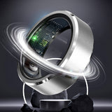 Smart Ring Fitness Tracker with Gesture Camera Control Motion Gaming Silver