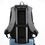 Travel Laptop Backpack with USB Charging Port – Fits 15.6 Inch Laptop School Bag Gray