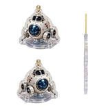 Acrylic Space Rocket Advent Calendar 24 Day Countdown Display Box