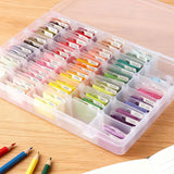 Embroidery Floss Cross Stitch Organizer Storage Box with 1 Winder 100 Bobbins