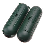 Outdoor Extension Cord Connector Cover with Latches Waterproof Cable Protection Box Green