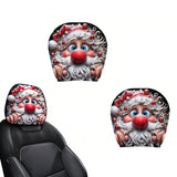 2 PCS Double Sided Christmas Auto Seat Headrest Covers Style 2