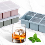 3 Pcs Silicone Ice Cube Trays with Lids 18 Cavity Large Square Molds Style 1