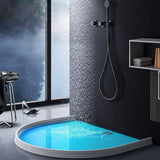 High Shower Threshold Water Dam Collapsible Shower Water Splash Guard for Curbless Shower Threshold Medium