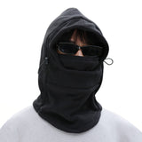 3-in-1 Winter Cycling Balaclava Thermal Fleece Face Mask Black