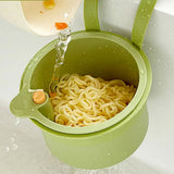 2Pcs Hanging Sink Strainer Basket Kitchen Sink Food Waste Filter with Fine Mesh Green