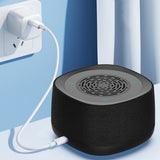 White Noise Sound Machine With Alarm Clock And Breathing Light - Black