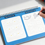 Grooved Writing Practice with 10 Refills for Age 3 to 8 Preschool Learning Activities