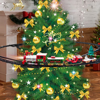 Hanging Christmas Train Toy Set – With Lights Music and Track for Kids
